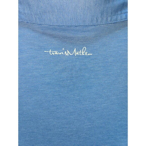 Travis Mathew Mens Blue Polo XXL Pima Cotton Blend - Picture 5 of 8